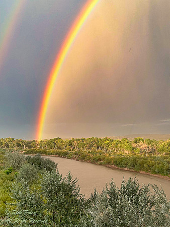 Rainbow Over Rio Grande River, NM