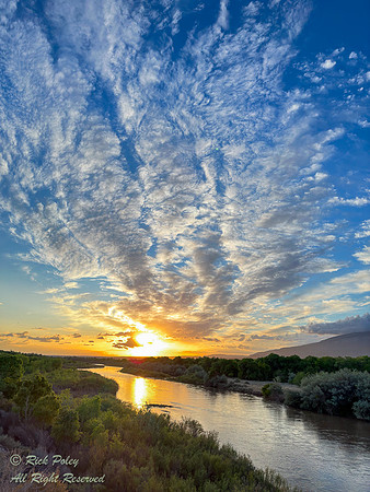 Dawn on the Rio Grande River, Sandoval County, NM