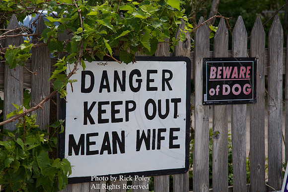 Danger: Mean Wife-Keep Out