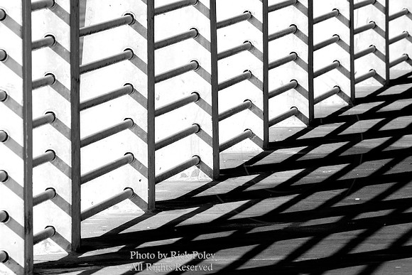 Geometric Railing Shadow Detail