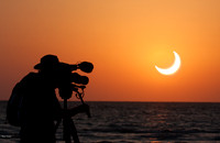 Alter Reality Composite Annular Solar Eclipse and Videographer
