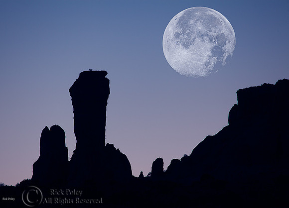 Hoodoo Silhouettes & Full Moon Composite,