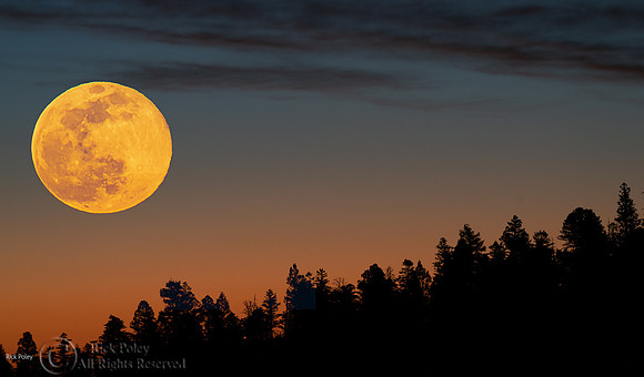 Composite Full Moonrise Cibola National Forest NM
