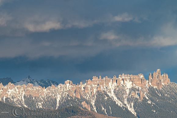 Turret Ridge, Cimarron Ridge from Ridgway SP, Uncompahgre Nation