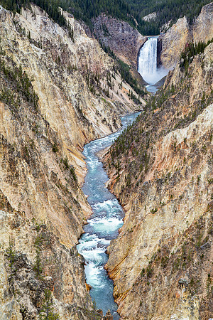 Lower Falls & Grand Canyon of the Yellowstone, Yellowstone River
