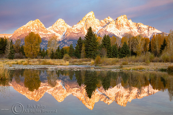 Grand Teton Range Reflection in Beaver Pond,  Grand Teton NP, WY