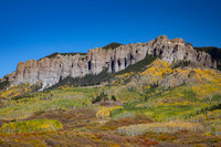 Turret Ridge, Cimarron Range, San Juan Mountains in Fall, CO