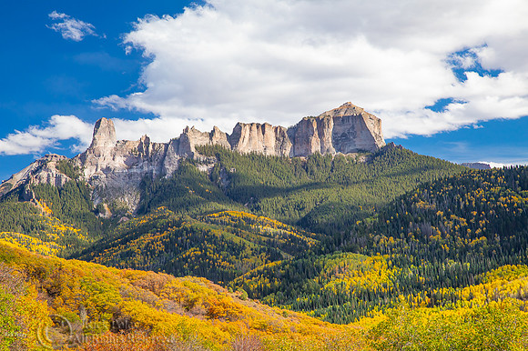 Chimney Peak (El. 7867') & Courthouse Mountain (El. 12152'), Cim