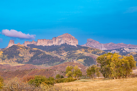 Composite Golden Hour, Courthouse Mountain, Cimarron Range, SanJ