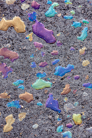 Multicolored Oil and Rain Mix