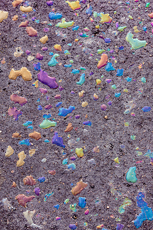 Multicolored Oil and Rain Mix