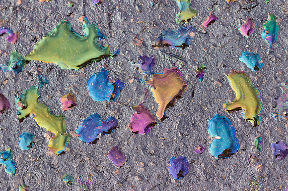 Multicolored Oil and Rain Mix