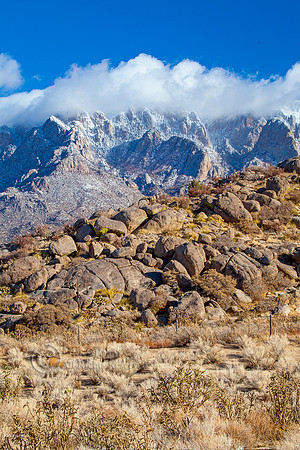 Sandia Mountain (10678 ft (3255 m)) & Clearing Storm, Albuquerqu