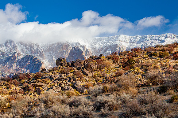 Sandia Mountain (10678 ft (3255 m)) & Clearing Storm, Albuquerqu