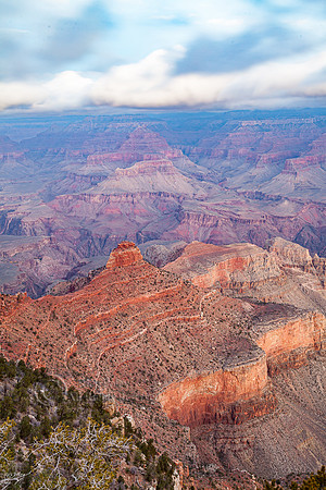 Steep-sided Canyon Carved by the Colorado River, South Rim, Gran