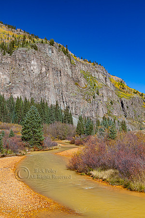 Yellow-Orange Stained Creek, Uncompahgre National Forest, CO