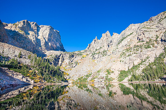 Flattop Mountain (El. 12324') & Hallett Peak (El12713') & Emeral