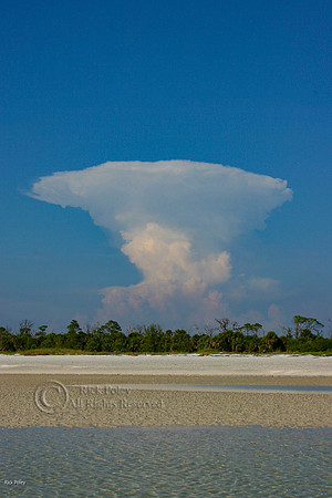 Thunderhead Formation in Florida's Interior From Anclote Key, FL