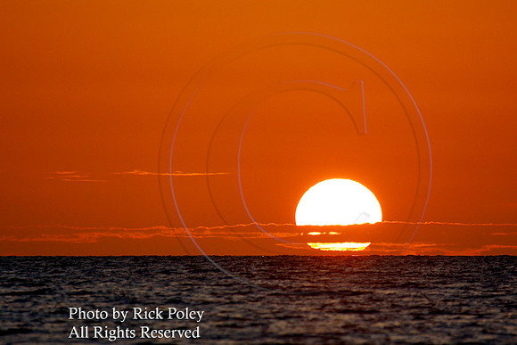 Setting Sun Over the Gulf of Mexico