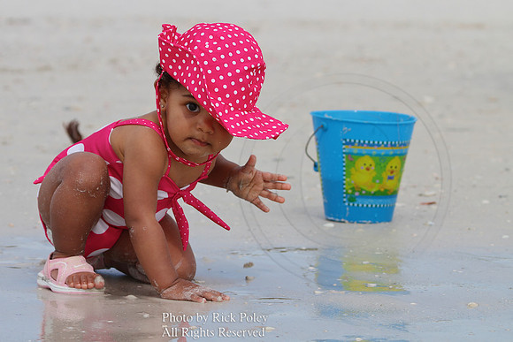 Girl's First Beach Experience