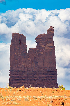 Bear and Rabbit Butte in Cloud Shadow, AZ