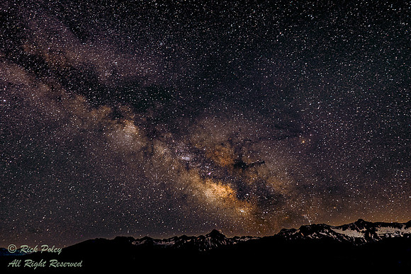 Milky Way & San Juan Mountain Range, CO