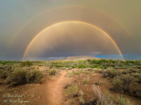 Double Rainbow Over Sandia Mountain (10678 ft (3255 m), NM