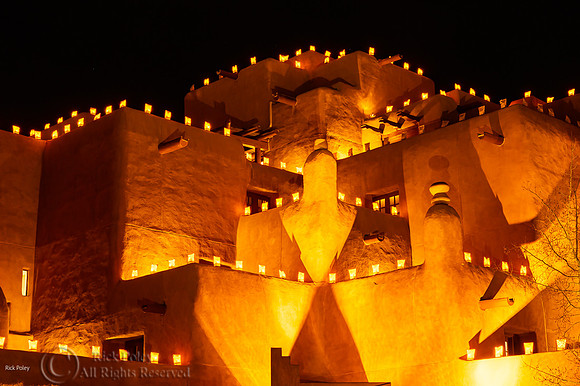 Luminarias & Architectural Detail, Loretto Lodge, Santa Fe NM