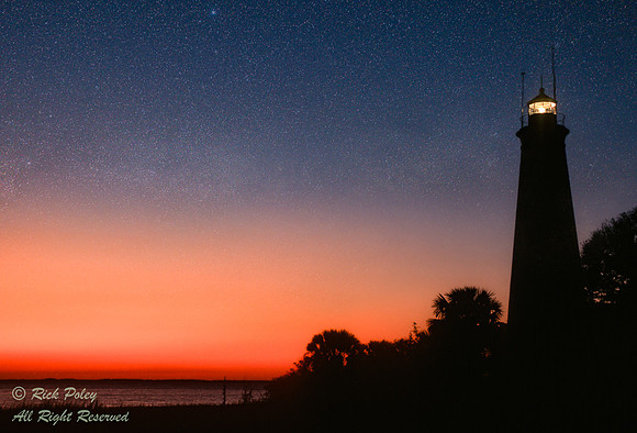St. Marks Lighthouse, FL at Dawn (Composite Image)