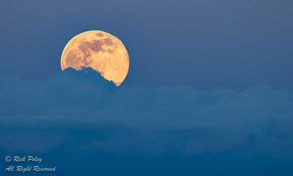 Evening Moonrise Above a Cloud-bank; NM