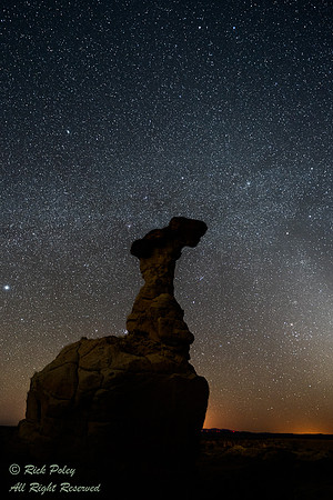 Rio Puerco Rock Hoodoo & Stars, NM