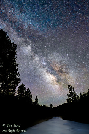 Milky Way Over Uncompahgre River, CO