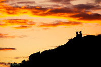 Couple Enjoys Sunset in Arches National Park, UT